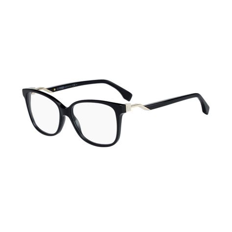 occhiali fendi vista ff 0232 anno 2017|FENDI Rectangular Eyeglasses FF0232 807 Black/Gold 53mm 232.